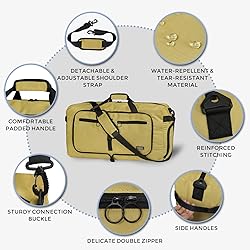 Fmeida 65L Duffle Bag with Shoes