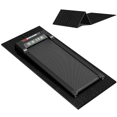 Stepwaver Walking Pad Mat for Carpet, Treamill Mat for Hardwood Floors, High Density, 1/4 Thickness, Folable, Floor Protection Mats for Bike, Elliptical, Treadmill