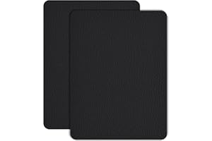 HUIMEILE Leather Repair Patch Tape 8×12 inch 2 pcs Furniture Leather Strong Self Adhesive Tape for Sofas Couch Car Seats Cabinets Bags Anti Scratch Patches First Aid Patch Fixing Leather Black