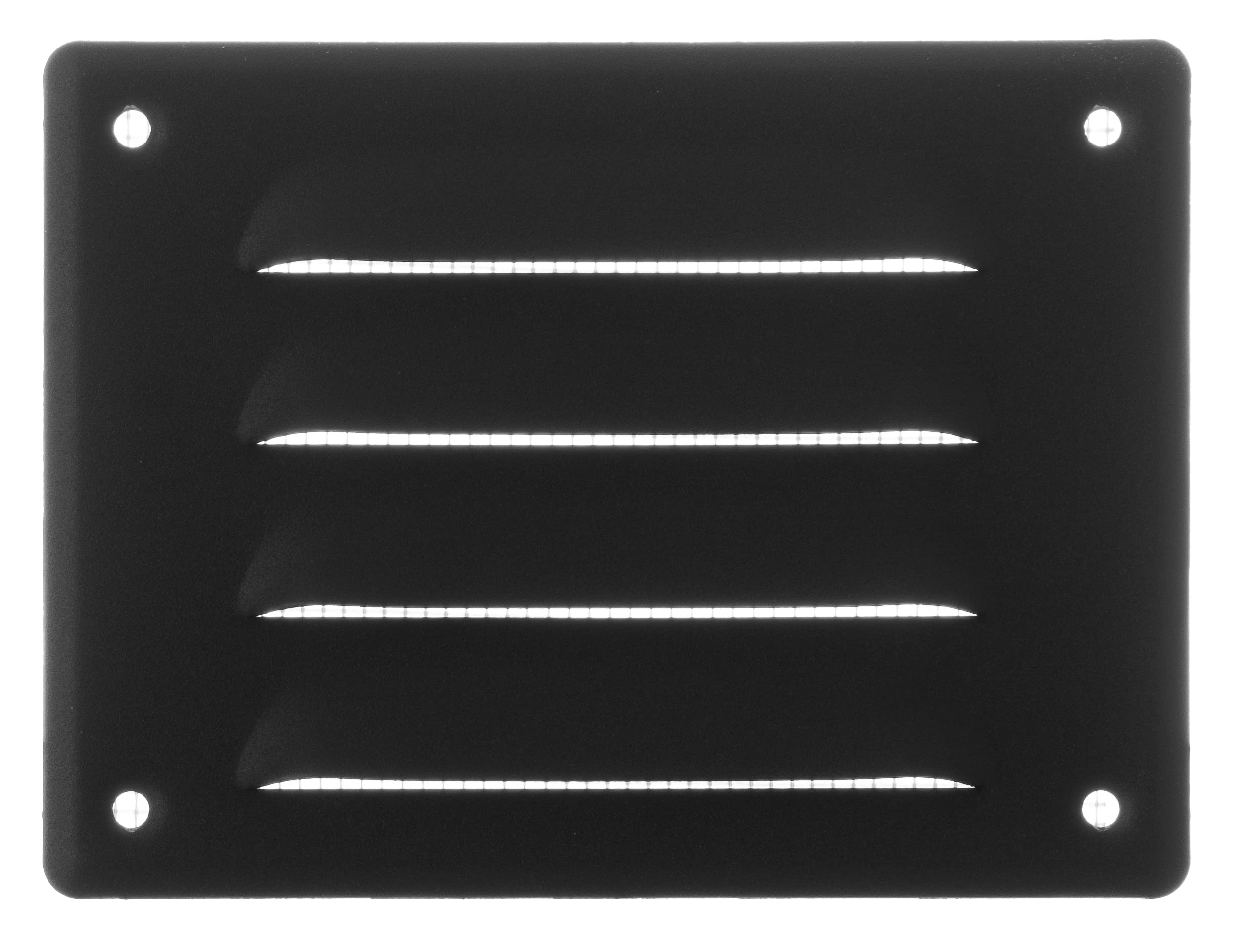 Steinberg14 Anthracite 140x105mm Metal Air Vent Cover with Insect Mesh - 5.5x4 inch Ventilation Grille - Rectangular Air Vents for Outdoor and Indoor - Air Vent Register for Walls and Ceilings
