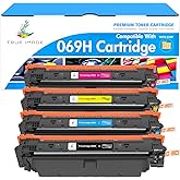 069H 069 Toner Cartridge Set MF753Cdw Replacement for Canon MF753Cdw 069 069H Toner Cartridges for Canon Color ImageCLASS MF750C LBP674C Series MF751Cdw LBP674Cdw M753 M751 Printer Ink B/C/Y/M 4 Pack