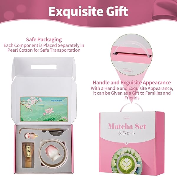 MATCHA WHISK SET,9 PCS JAPANESE MATCHA SET PINK, MATCHA KIT WITH SIFTER, MATCHA TEA CLOTH, MATCHA POWDER CANISTER, ELECTRIC RECHARGEABLE FROTHER(GREEN)