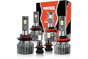LED Headlight Bulbs Fit for Ford F150 2015 2016 2017 2018 2019 2020 2021 2022 2023 High Low Beam Fog Light Bulbs Combo Pack P