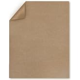 Brown Printer Paper 8.5x11 120 Sheets 45LB 120GSM | Brown Kraft Paper Sheets for Laser &amp; Inkjet Printer, Office, Arts, Crafts