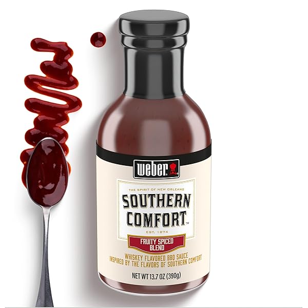 WEBER SOUTHERN COMFORT WHISKEY FLAVORED BBQ SAUCE, 13.7 OZ