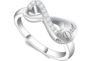 Yinplsmemory Cremation Jewelry Infinity Love Cremation Ring for Ashes Stainless Steel Hold Loved Ones Ash Keepsake Finger Ring Urn Locket Memorial Jewelry for Women