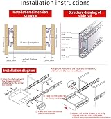 YENUO Soft Close Drawer Runners 400mm Full Extension 45kg Pair view 8