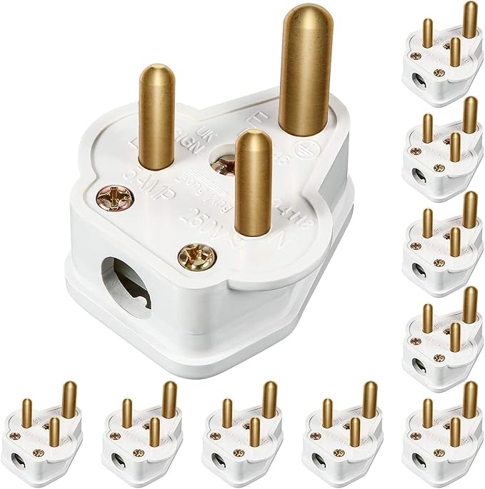 5 Amp Round Pin Plugs Mains Plug 3 Pin Lighting Plugs for Stage