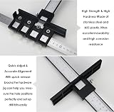 Errum Adjustable Cabinet Hardware Jig Punch Locator Drill Template Wood view 5