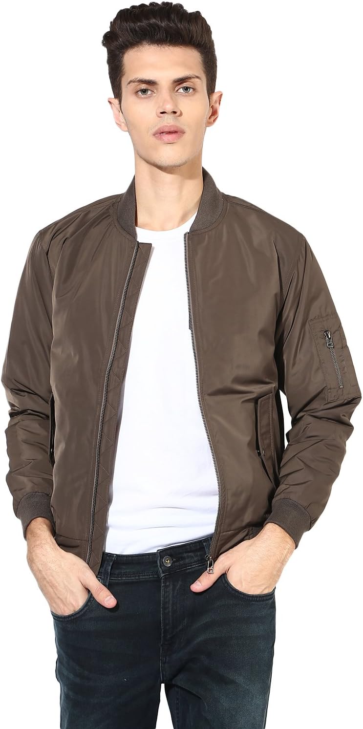 Gordania FL120AR Aviator Flight Series Men's Slim Fit Short Bomber Jacket