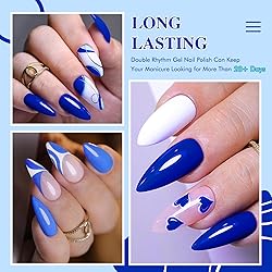 Double Rhythm Gel Nail Polish Set of 6 Colors Baby