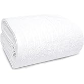 Tens Towels Pack of 1 Jumbo Bath Sheet 40 x 80 Inches, Extra Large & Light Weight, Quicker to Dry, 100% Cotton, Super Soft & Absorbent, Perfect to Wrap Yourself in, White