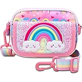 Kejea Girls Purse for Kids Age 3-12 - Purse for Little Girl Gifts, Crossbody Bag