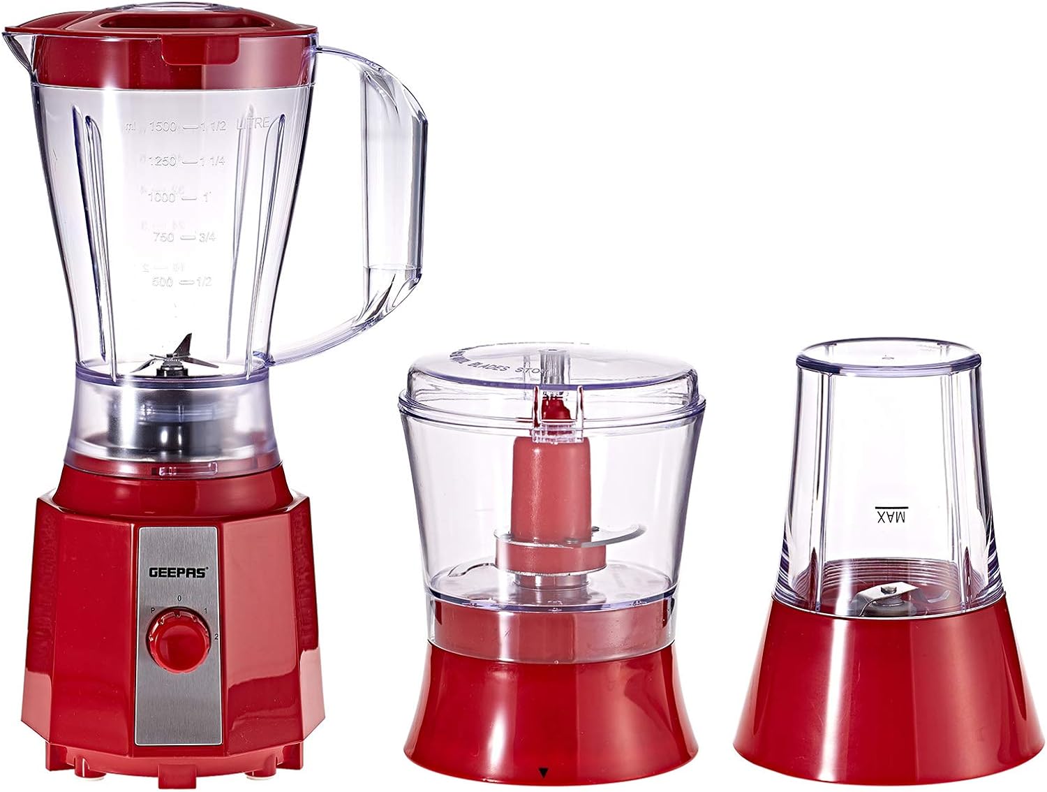 Geepas 3 In 1 Blender, 400w, 1.5 L, Multi Color, GSB9891 Buy Online at