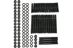 Cylinder Head Stud Kit Replacement for Chevy Small Block SBC 265 267 283 302 305 307 327 350 383 400 Head Studs PCE279.1001