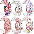 FitTurn Watch Bands Compatible with Xplora X6 Play Smart Watch Fitness Tracker Band Collection, Replaceable Soft Silicone Cute Pattern Printed Sport Watch Bands