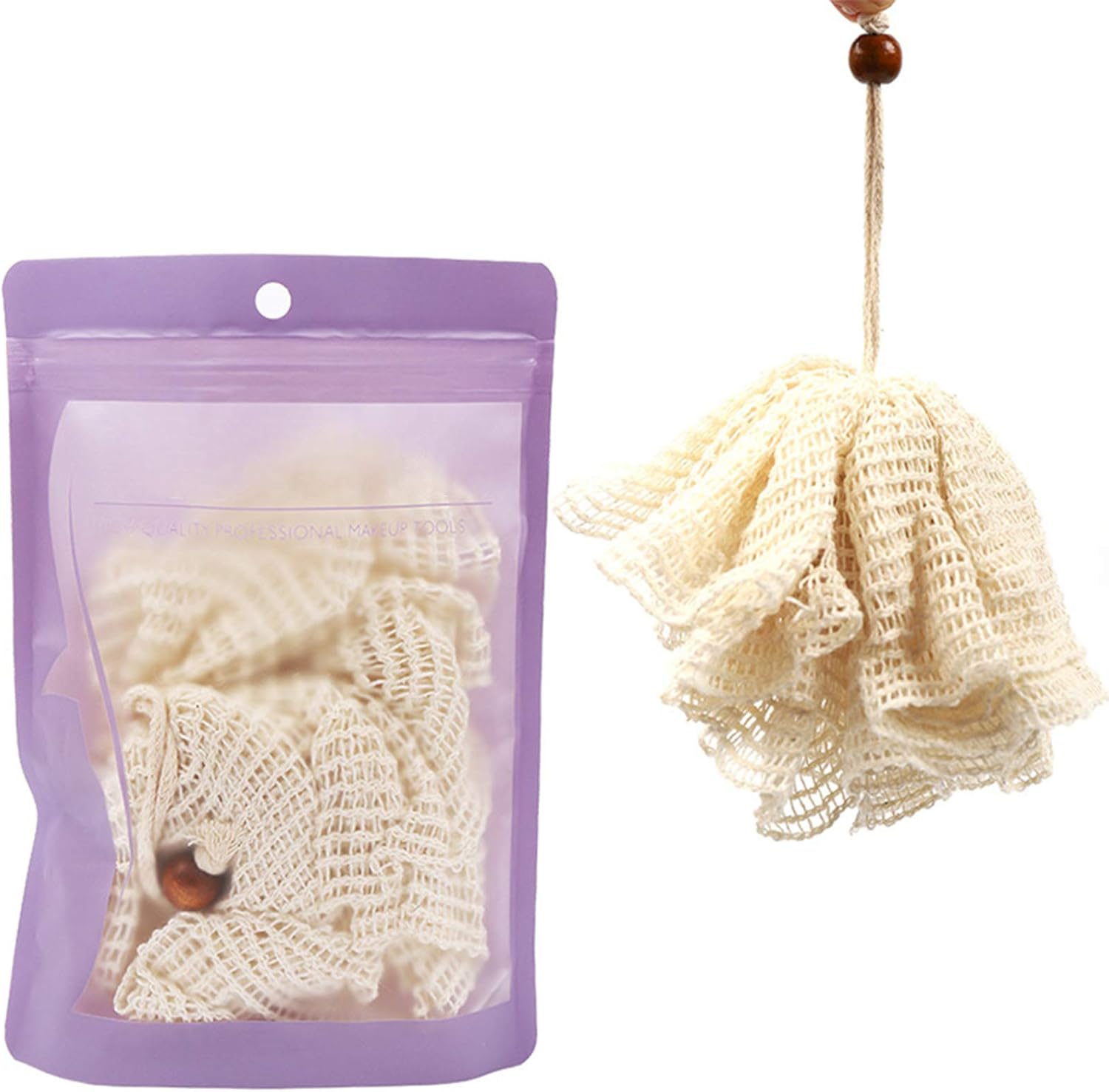 GoolRC Ramie Bath Ball Exfoliating Bath Ball Natural Sisal Mesh Bath