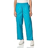 WINK WonderWORK Scrubs for Women, Pull-On Cargo Scrub Pants