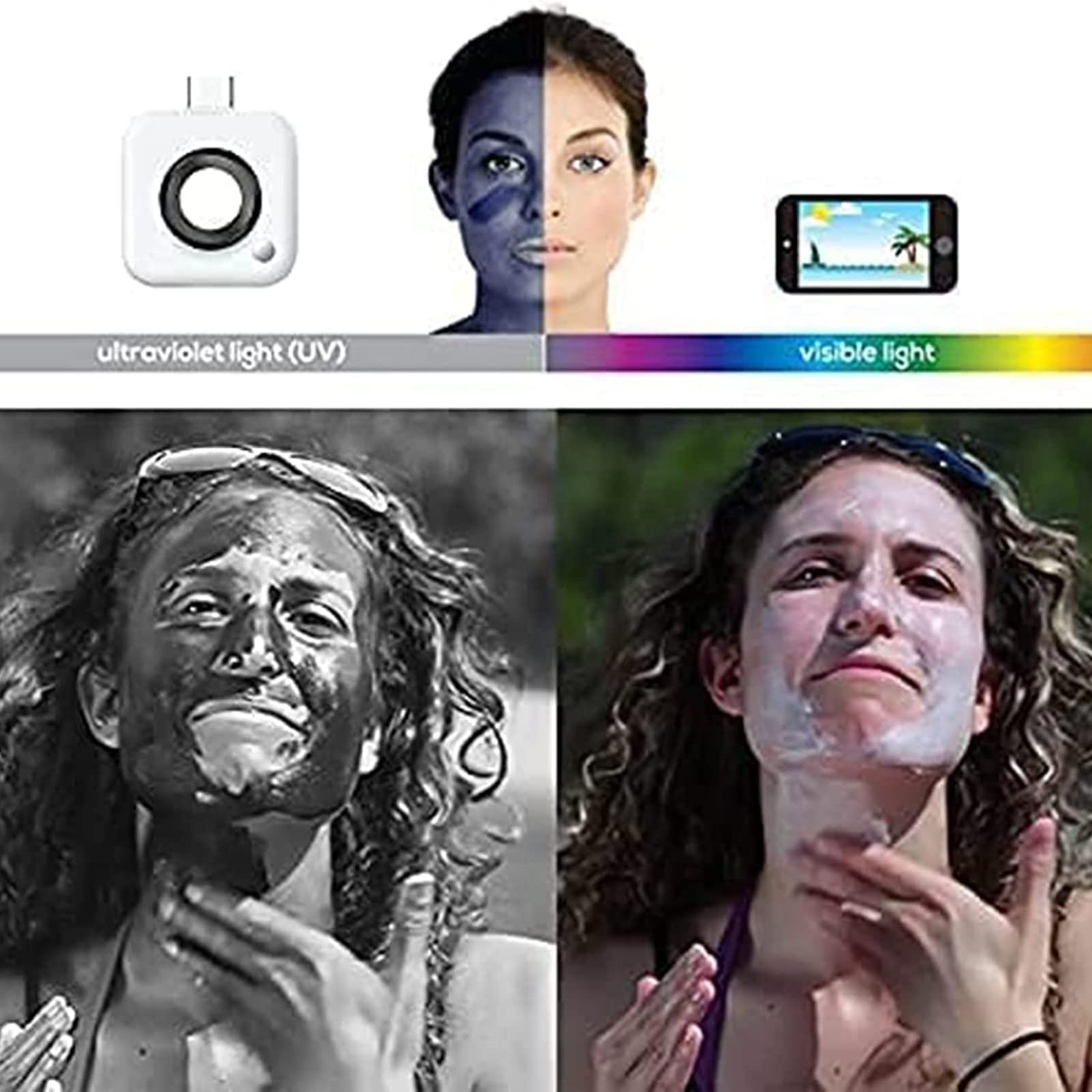 Mua XINLIFE UV Camera for Sunscreen Test, Portable UV Camera for Facial ...
