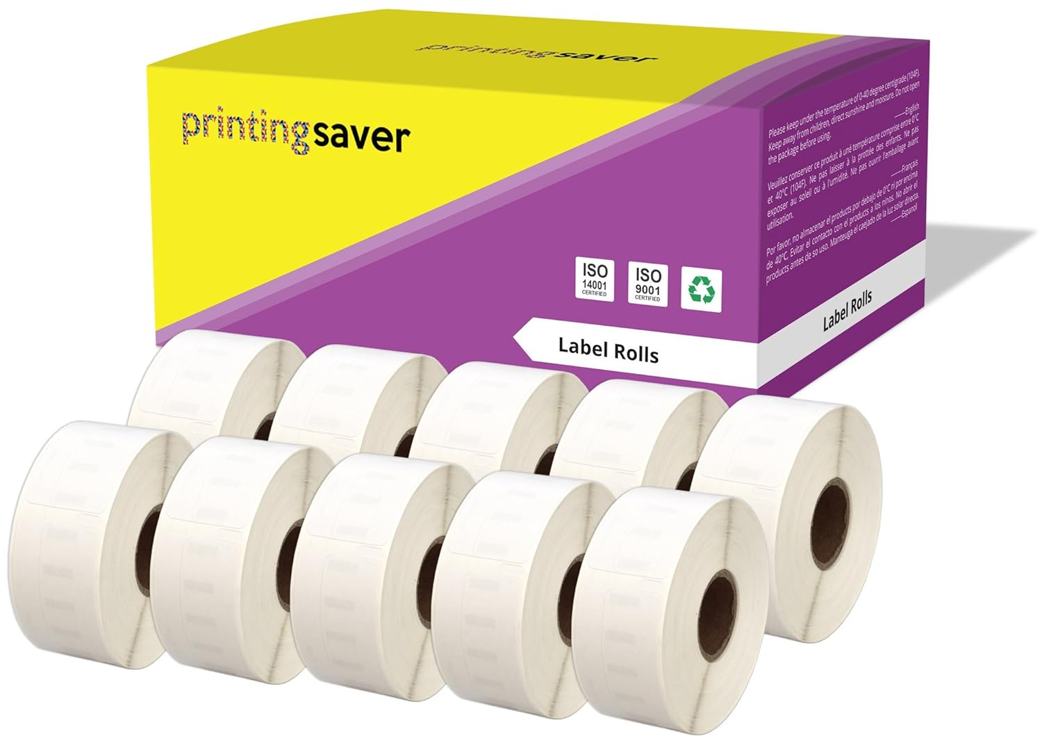 6 Rotoli Etichette Gialle 19x51mm Compatibili DYMO 11355 - Per LabelWriter 450/4XL, 3000 Etichette Di Ritorno - Foto 3