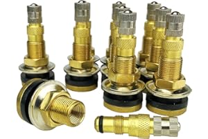 KEX TR618A Tubeless Air Liquid Tractor Valve Stems for Tubeless Tires, Industrial, Agricultural Wheels, Clamp-In Tire Valve Stem- Pack of 10