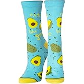 Crazy Socks Extra Like Guac Fun Print Novelty Crew Socks for Women