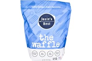 JOSIE'S BEST Josies Best Gluten Free Mixes Waffle Mix - 5lb Bulk Bag for GF Waffles & Belgian Waffles - Certified Gluten Free - Dairy Free, Made in Dedicated Facilities - American Family Owned and Made.