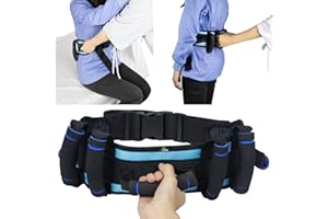 MKEFMEI Gait Belt Transfer Belt with 7 Handles, Quick Release Buckle Lifting Belt for Seniors Medical Nursing Safety Assist for Elderly, Disabled, Bariatric, Physical Therapy