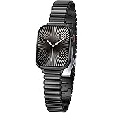 Minyee Slim Metal Band Compatible with Apple Watch Bands 38/40/41/42/44/45/46/49mm Women,Dressy Pretty Designer Stainless Steel Adjustable Wristband for iWatch Series 11 10 9 8 7 6 5 4 SE/Ultra 3 2 1