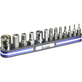 Titan 16136 13-Piece Tamper Resistant Metric Hex Bit Set