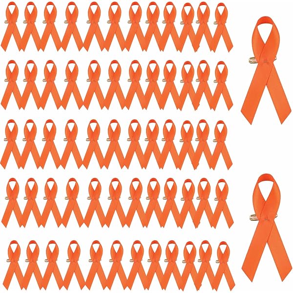 Orange Ribbon For Adhd Awareness