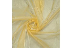 MDS-MEGADECORSUPPLY MDS Pack of 10 Yards Long Bridal Solid Sheer Organza Fabric Bolt for Wedding Dress, Fashion, Crafts, Decorations, backdrop, Christmas Craft Supplies, Silky Shiny Organza Fabrics 44” Wide- Gold