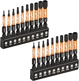 toolant Impact Hex Head Allen Wrench Drill Bit Set 1/4 Inch Shank 20pc