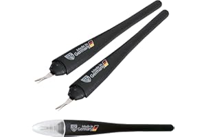 3 Swords Germany - Brand Quality Cuticle Knife Trimmer Remover Cutter (2 pcs.) Manicure Pedicure Grooming for Professional Finger & Toe Nail Care by 3 Swords, Made in Solingen Germany