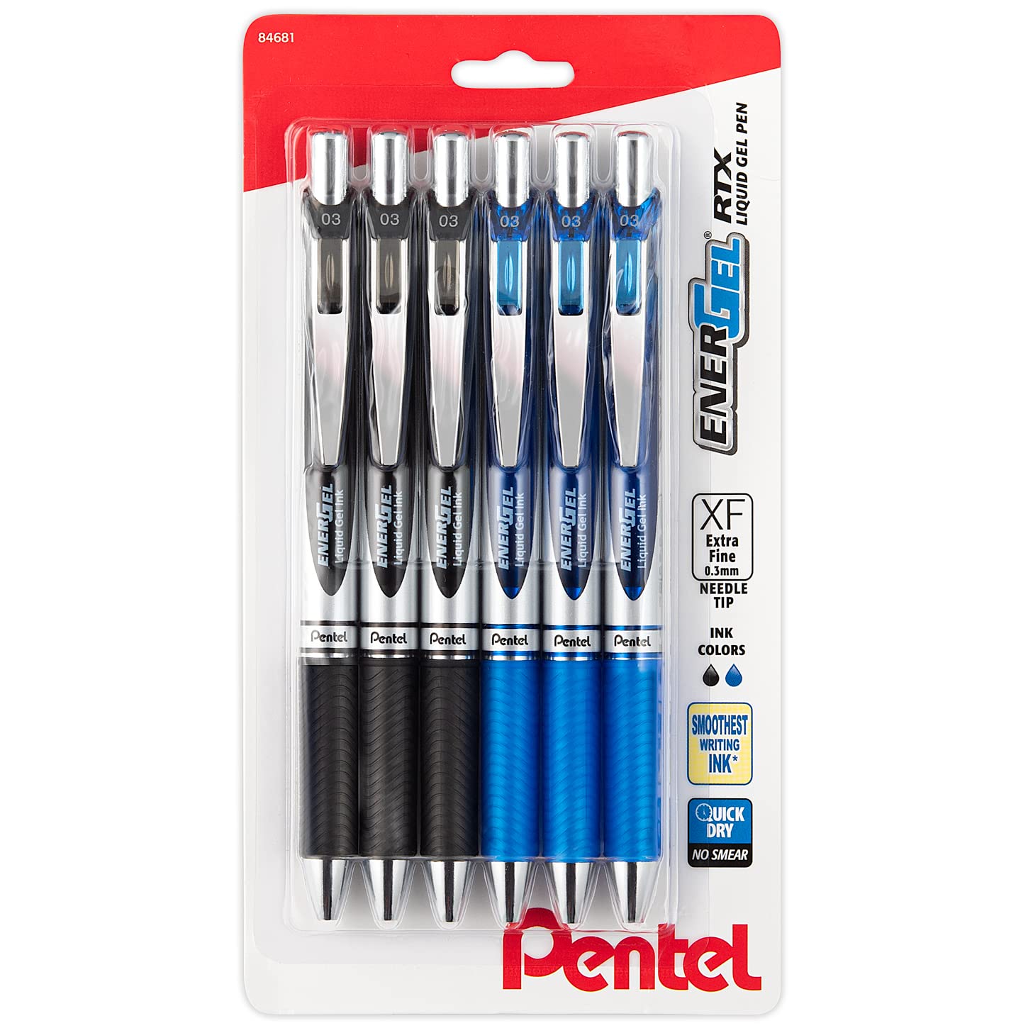 Pentel Energel Ultra Fine Point Pen, Needle tip, Deluxe Rtx