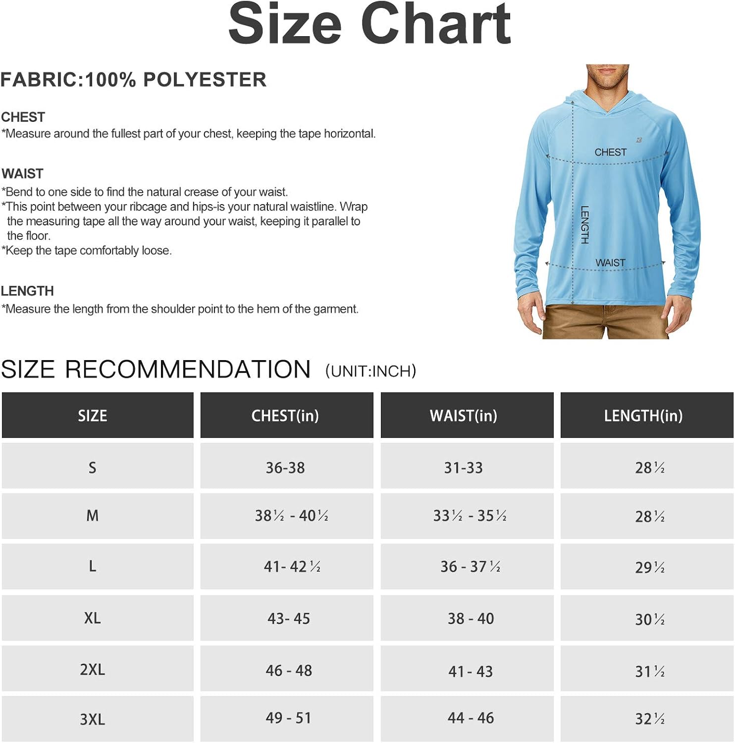 Roadbox Men's UPF50 UV/Sun Protection Quick-Dry Hoodies Long Sleeve Shirts for Swim Fishing Goft Hiking at  Men’s Clothing store