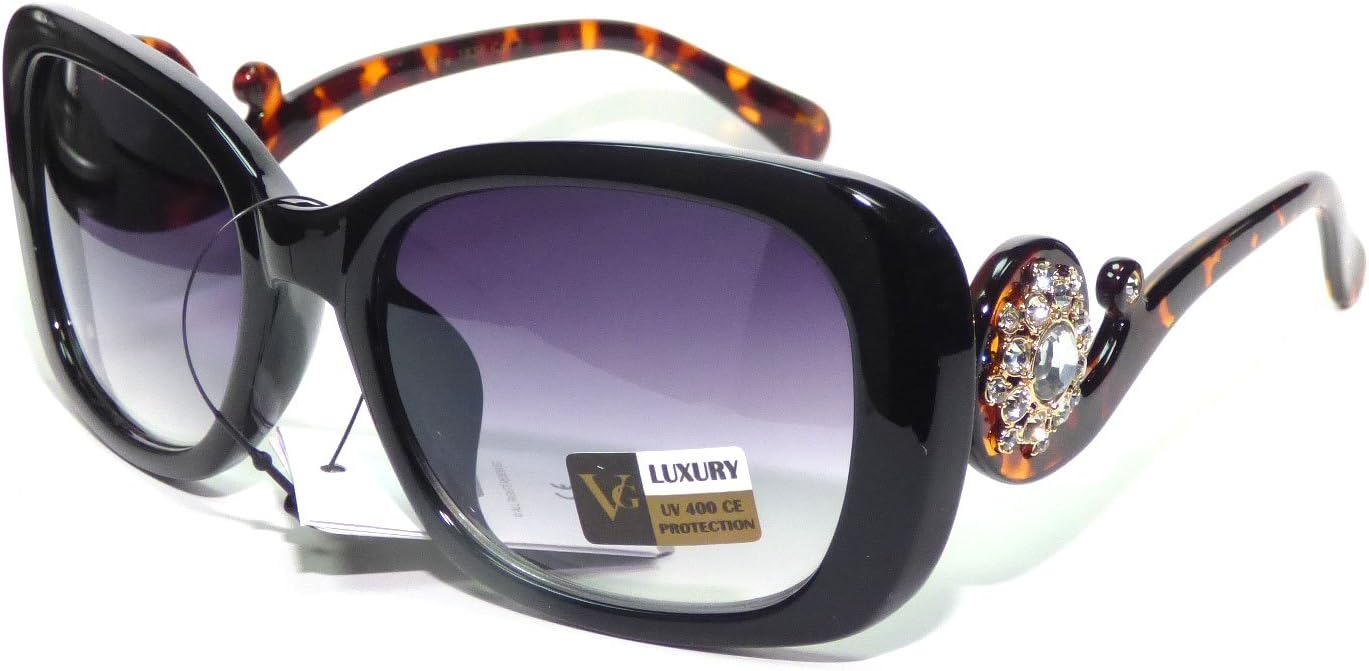 VG11-S2 VG Eyewear Elegant Rhinestones Women's Sunglasses Gradient UV400 CE