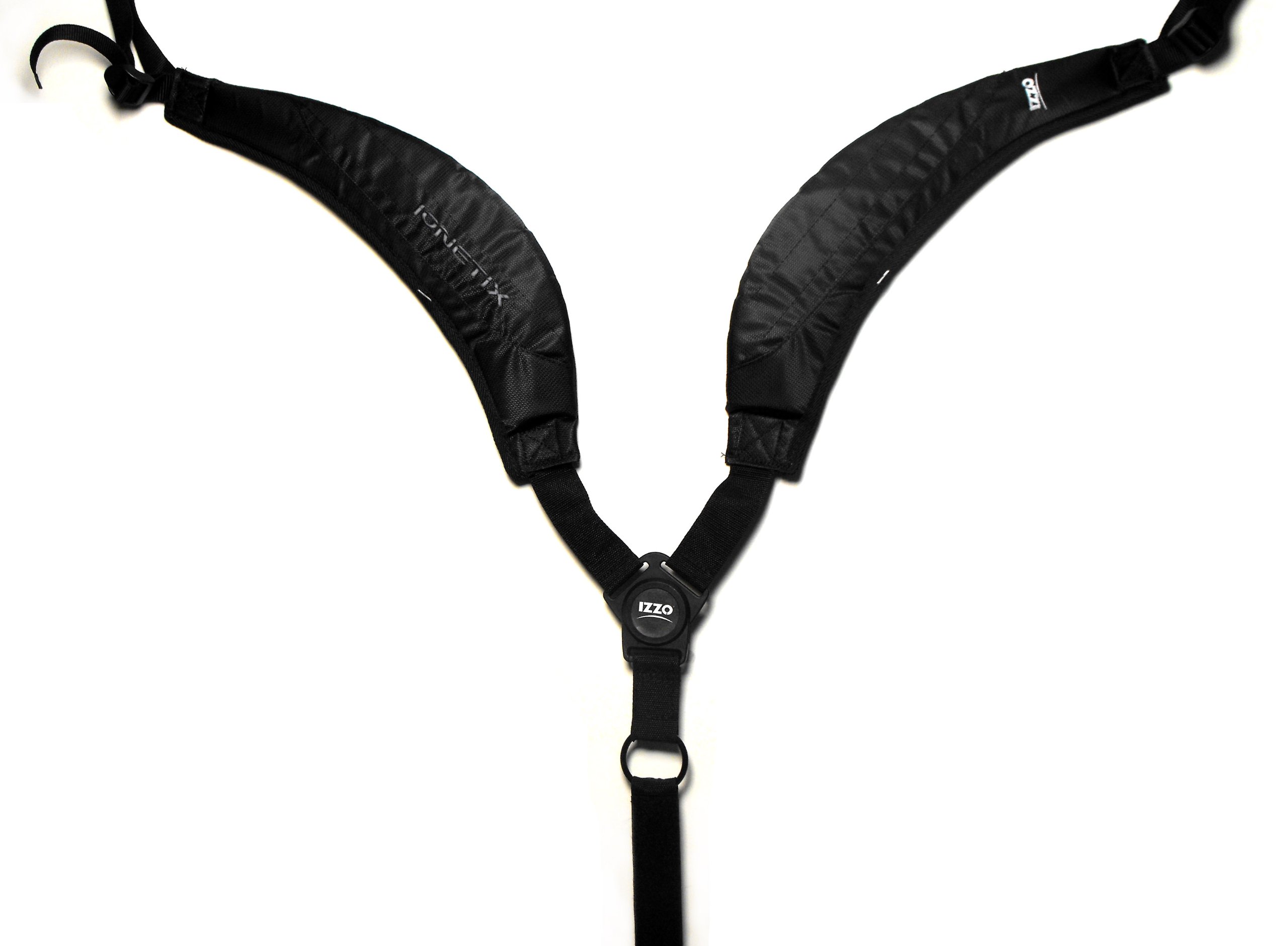 Izzo Golf Ionetix Dual Strap, X-Large, Black