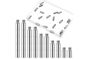 EUPHHONYCS 30PCS Scrapbook Extension Posts and Screws 0.47 Inch Extension Post Replacement for Binding Album Accessories Extending Post-Bound Refillable Photo Album Scrapbook Screws Craft DIY Refill Pages