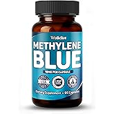 Welldiet Methylene Blue Capsules 10mg -Made in USA- Pharmaceutical Grade USP - Methylene Blue Supplement - 60 Count - 2-Month Supply