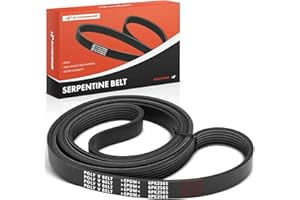A-Premium Engine Serpentine Drive Belt Compatible with Ford, GMC, Mitsubishi, Lincoln, Chevy, Isuzu, Mercury, Pontiac & Workh
