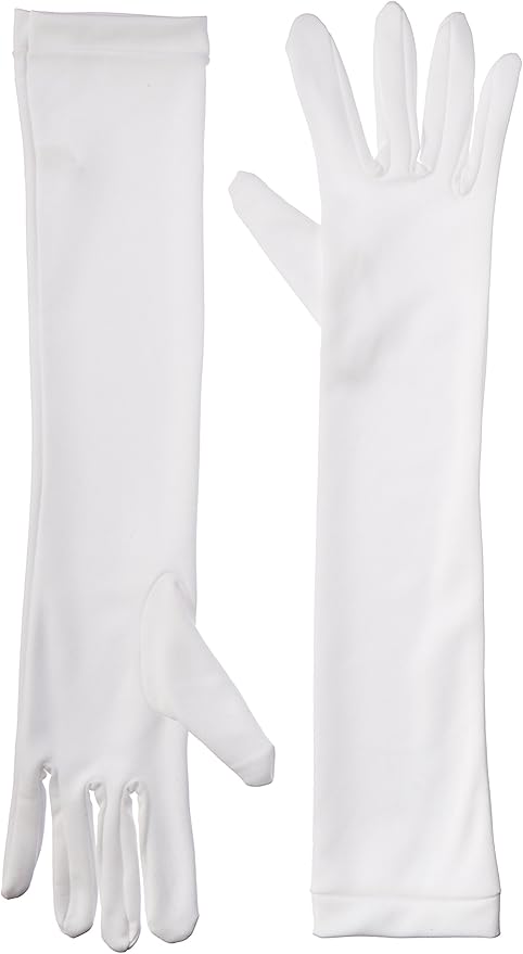 amazon long white gloves