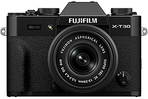 FUJIFILM X-T30 III Mirrorless Camera Body, w/ XC13-33mmF3.5-6.3 OIS Lens Kit, Black