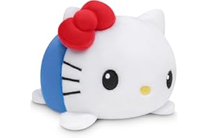 TeeTurtle - The Officially Licensed Original Sanrio Reversible Plushie - Hello Kitty & Mimmy Plushie - Cute Sensory Fidget Stuffed Animals That Show Your Mood