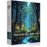 Impossible Puzzles for Adult 1000 Pieces, Magic Forest Fantasy Puzzle,Nature Difficult Challenging Jigsaw Puzzles