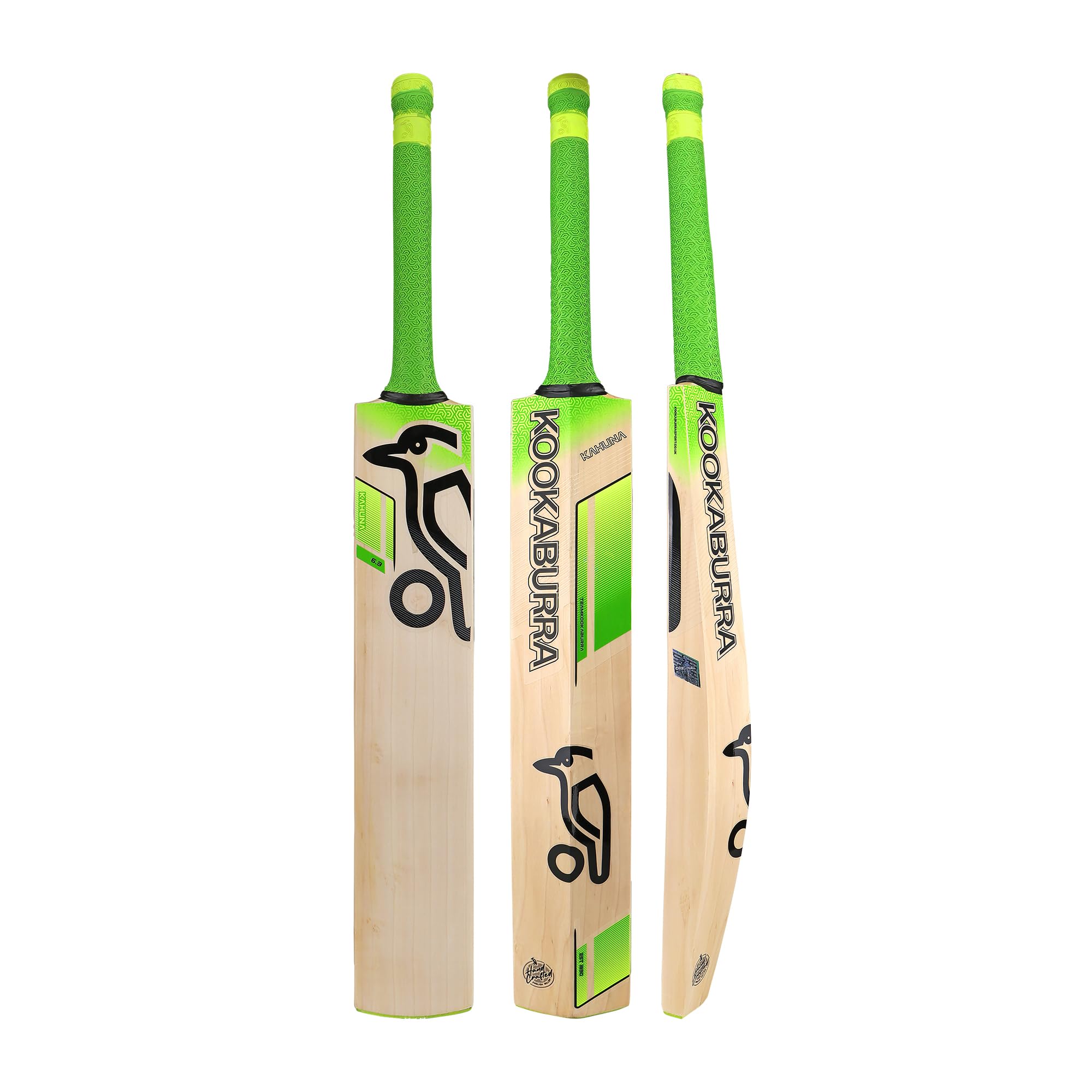Kahuna 6.3 Cricket Bat, Short Handle, Lime