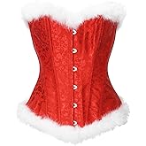 bslingerie® Sexy Christmas Mrs. Claus Costume Bustier Corset Top
