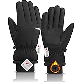 TRENDOUX Kids Winter Ski Gloves: 3M 100% Waterproof Snow Gloves for Boy Girl, Warm Thinsulate with Non-Slip Touch Screen Cold Weather Glove for Kids Children, Boys Gift Skiing Snowboarding