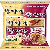 Minecook Sweet Red Bean Jelly + Chestnut | Korean Snack, Yokan, Yanggaeng Traditional Korean Dessert, 4 Chestnut and 4 Red Bean_50g * 8ea (400g)