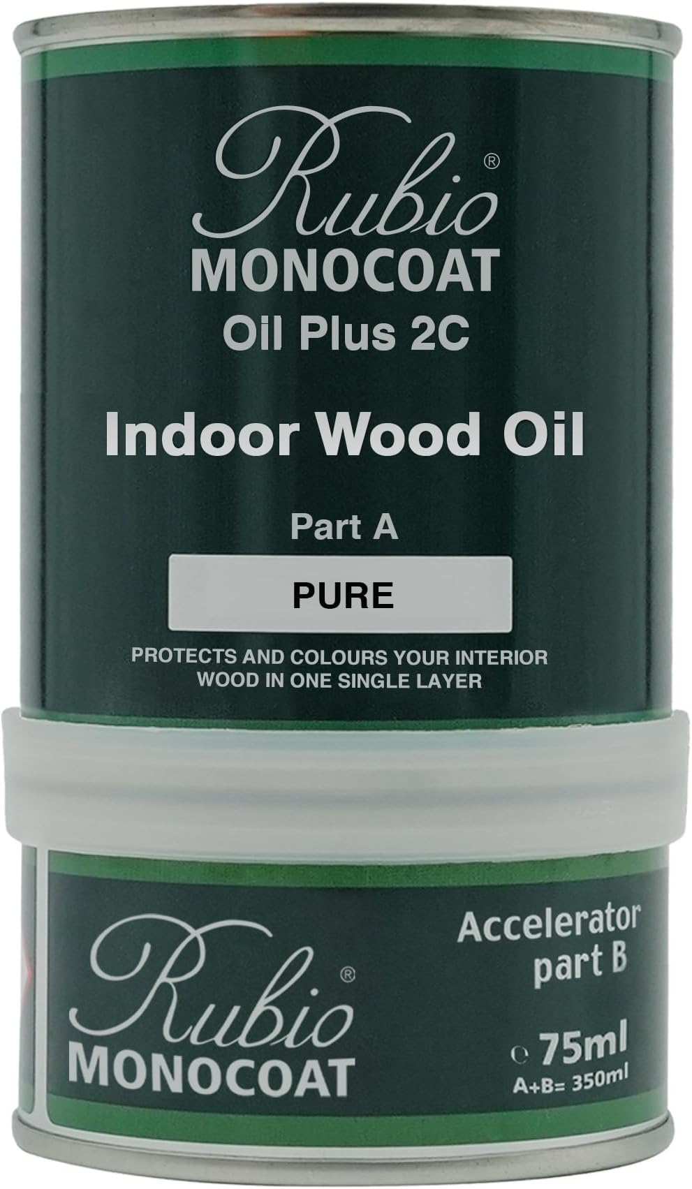 Rubio Monocoat Pure Wood Oil Finish 350ml - 1 Layer Protection Accelerator